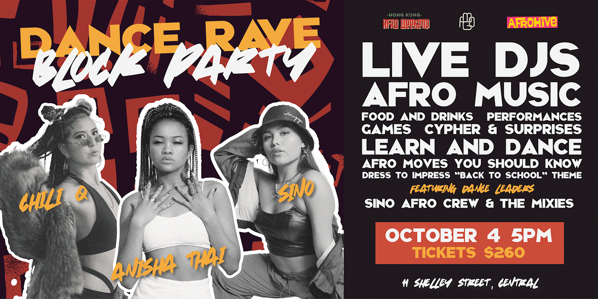 Dc Rave Dance Rave Block Party at 11 Shelley St, Hong Kong on 4th October, 2025