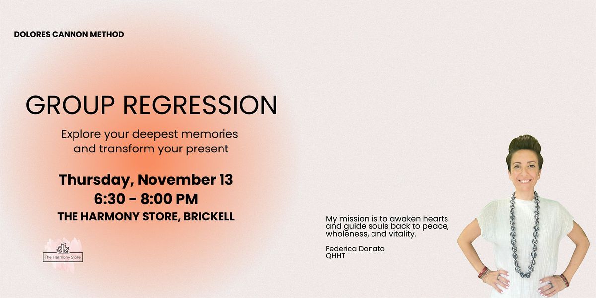 Quantum Healing Group Regression - Donation-based Class