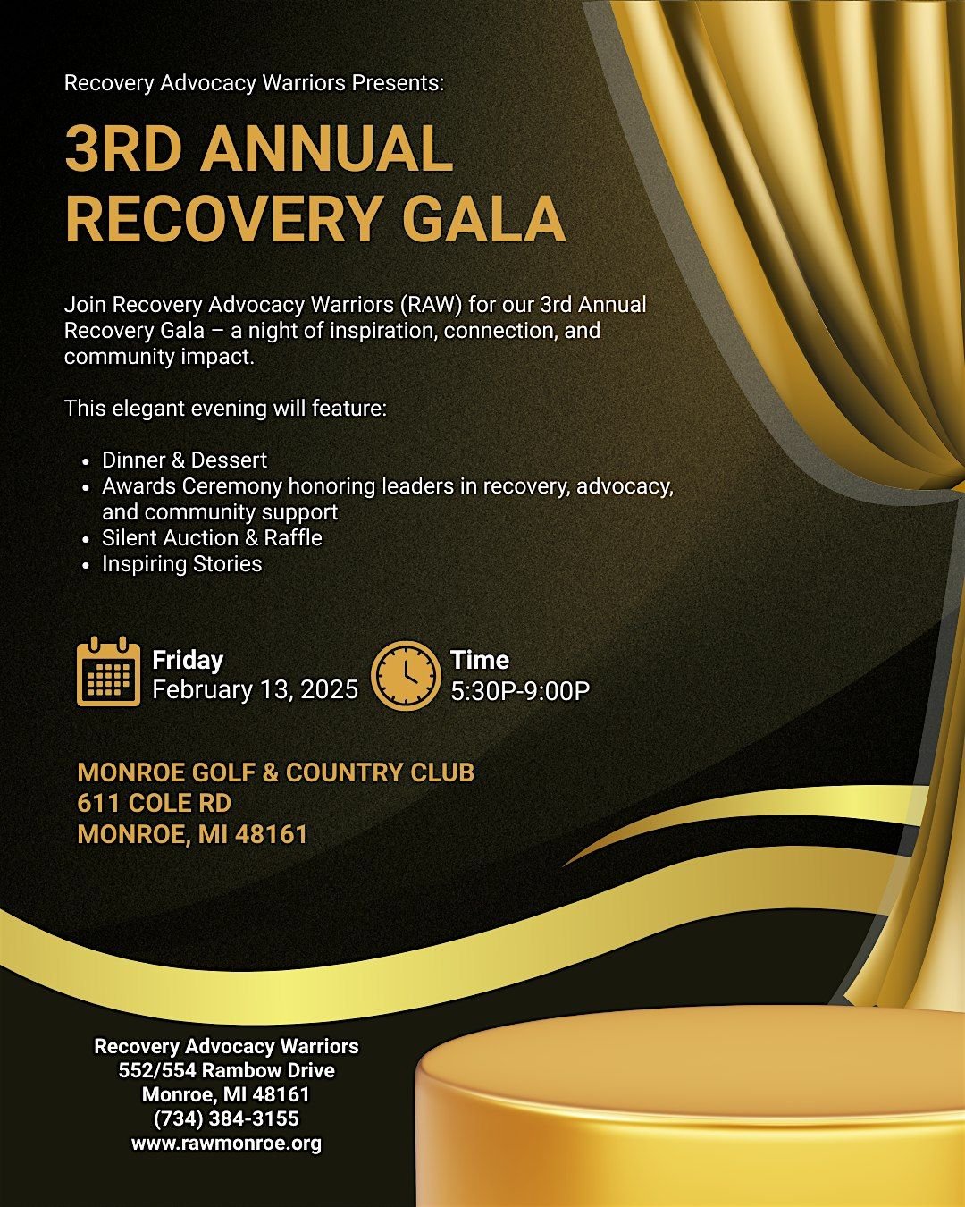 3rd Annual  Recovery Gala