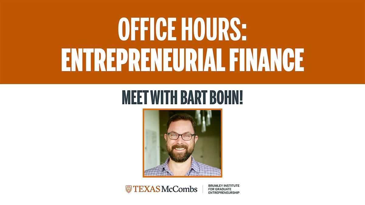 Office Hours: Bart Bohn