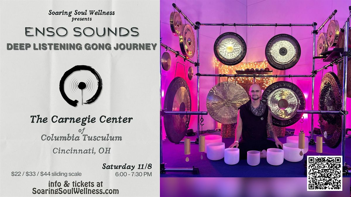 Deep Listening Gong Journey with special guests Dr Arin Levy of Enso Sounds