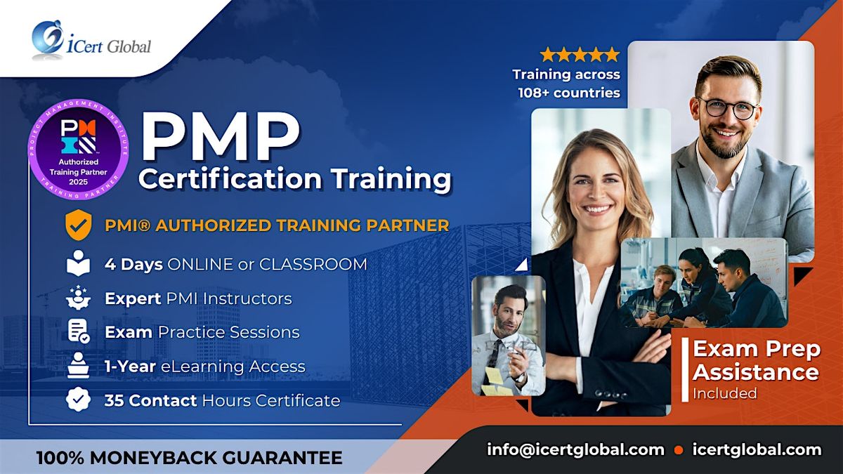 PMP Certification In-Person Training in Bellevue, WA