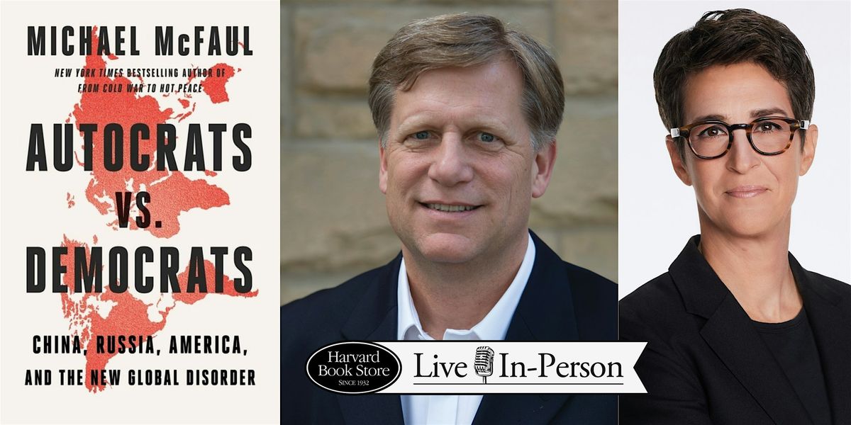 Michael McFaul with Rachel Maddow at First Parish Church