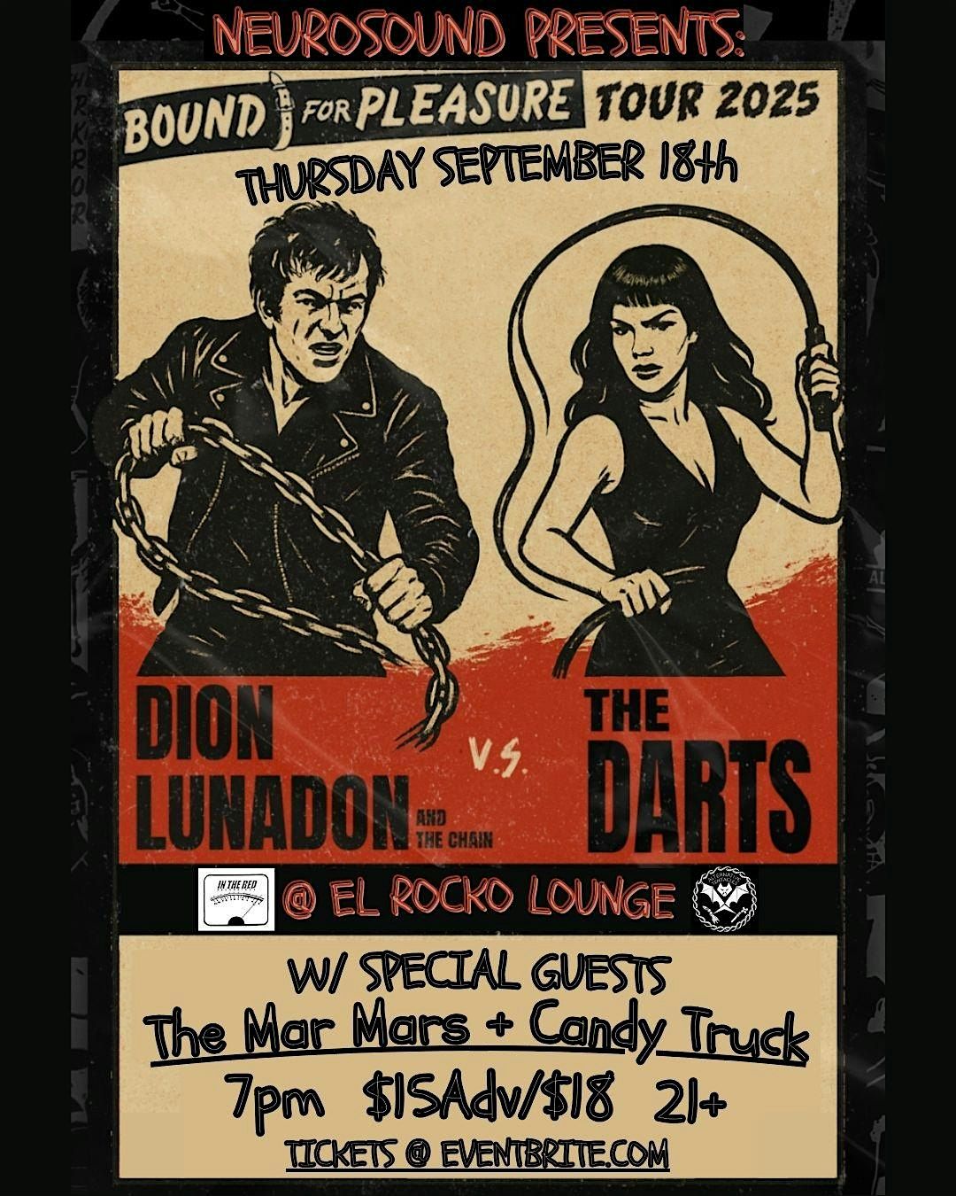 Dion Lunadon\/The Darts\/The Mar Mars\/Candy Truck