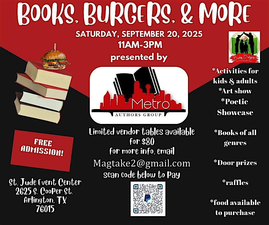 Books, Burgers, and More Literary Expo