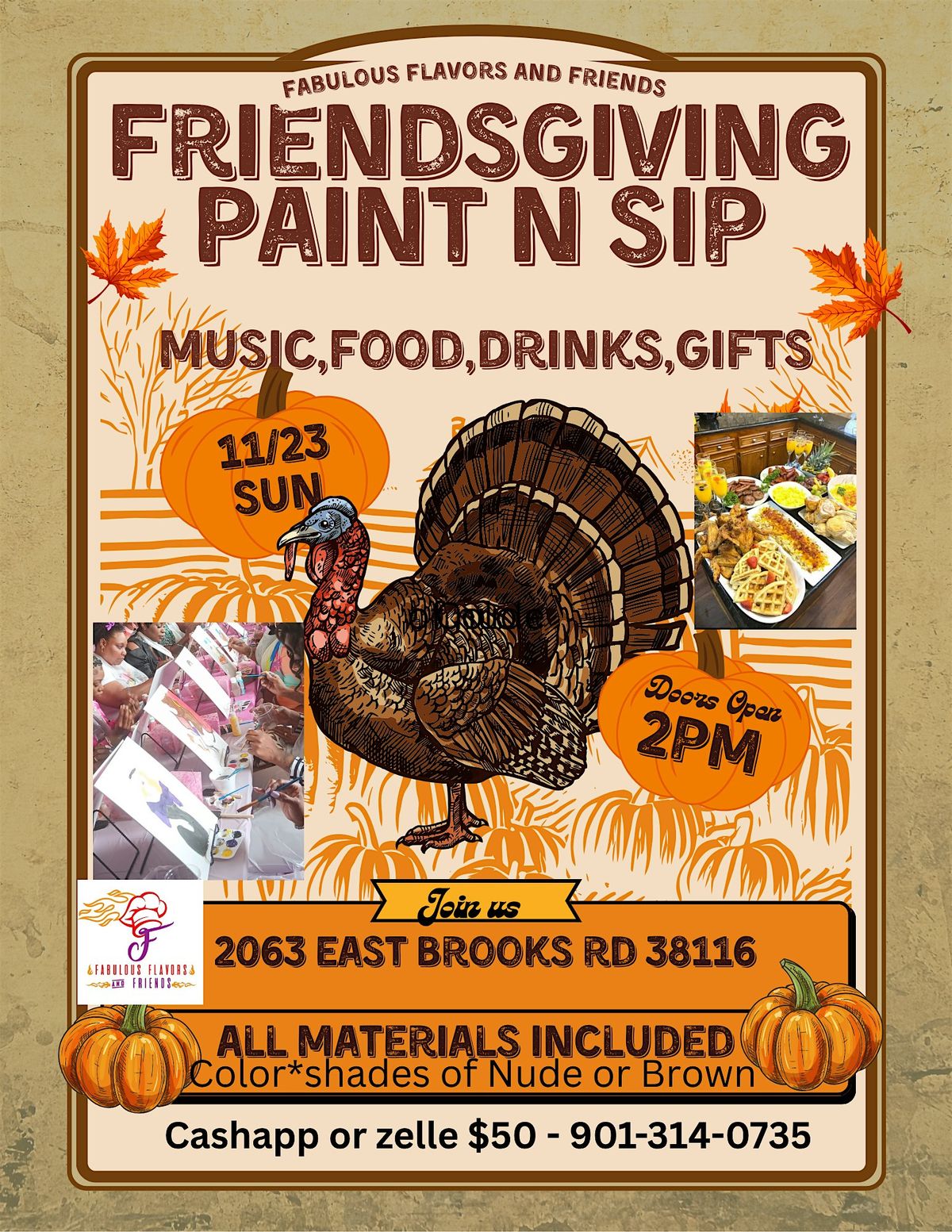 Friendsgiving Paint N SIP