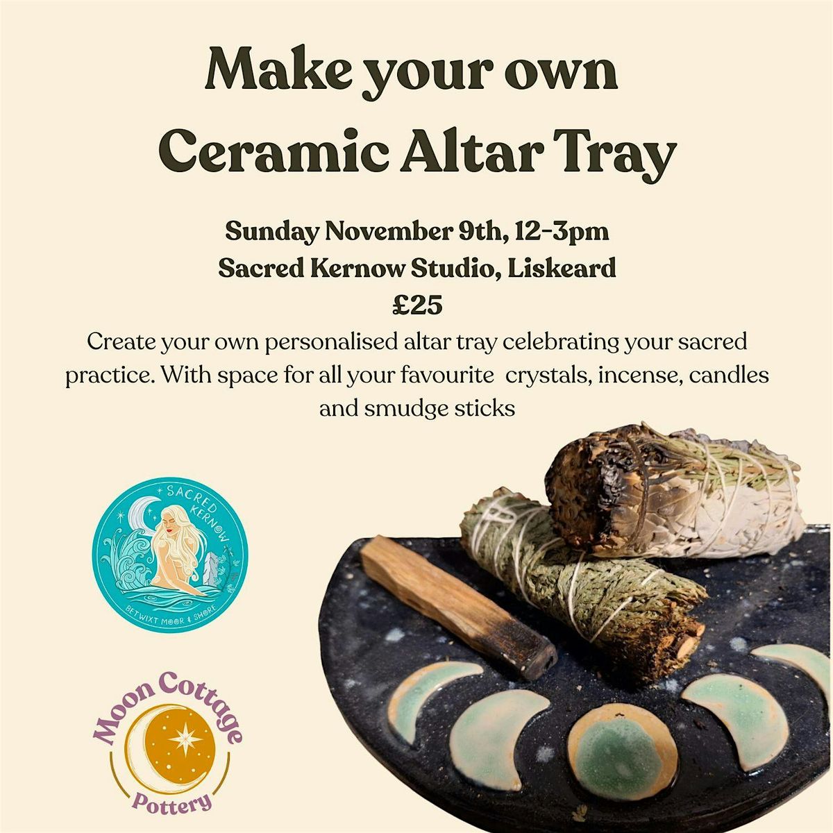 Make your own Ceramic Altar Tray