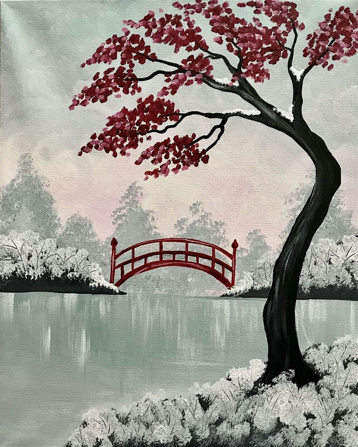 Paint & Party UK: Japanese Winter - Liverpool