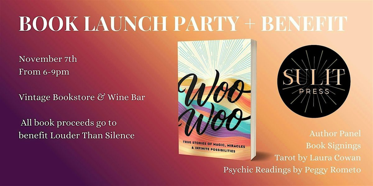 Book Launch + Benefit at Vintage Books and Wine