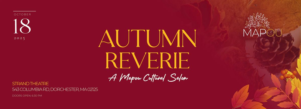 Autumn Reverie: A Mapou Cultural Salon