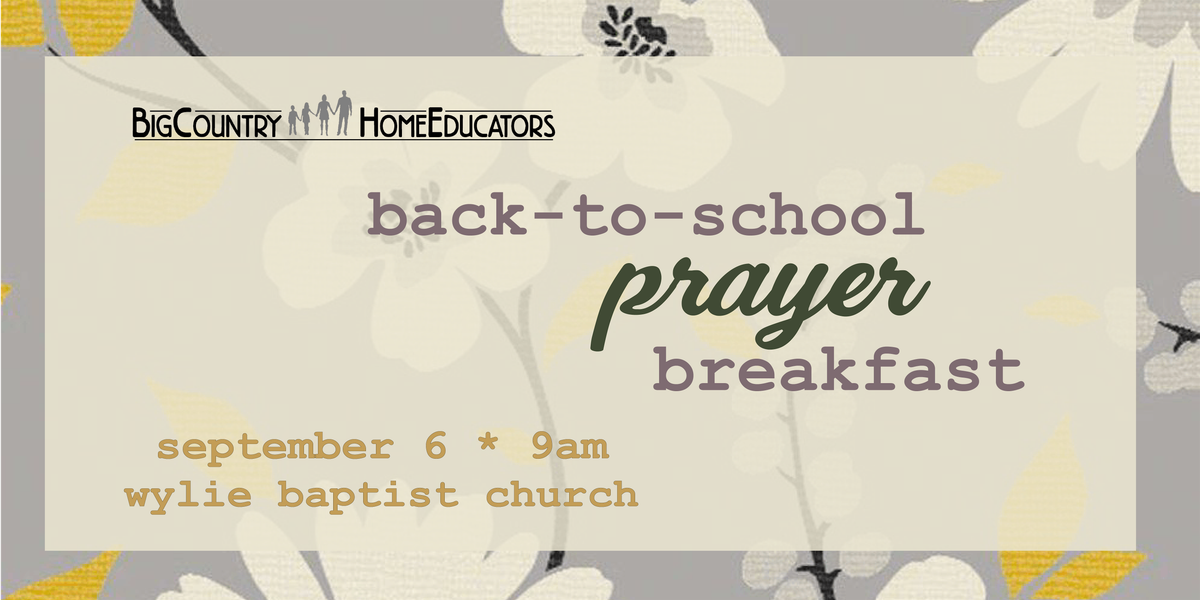 BCHE Back-to-School Prayer Breakfast