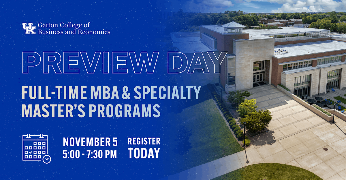 Preview Day-Full-Time MBA & Specialty Master's Programs