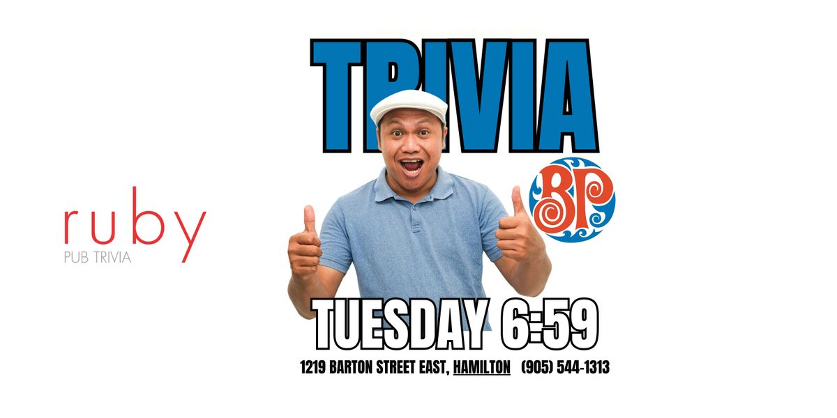 Tuesday Night Trivia at Boston Pizza in Hamilton