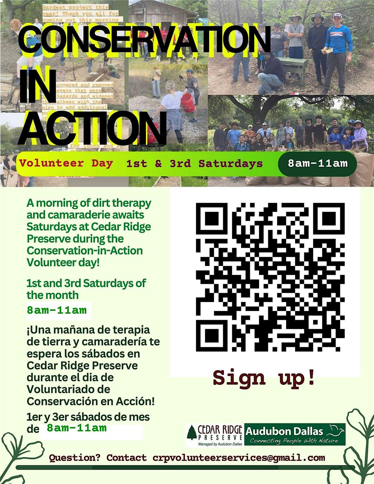 Conservation-in-Action Volunteer Day 8-11am (Summer\/Fall Schedule)