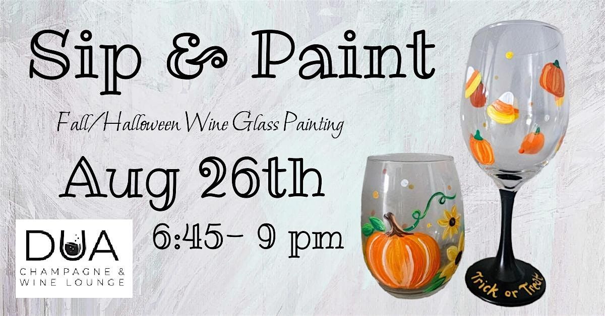 Fall Themed Wine Glass Sip & Paint