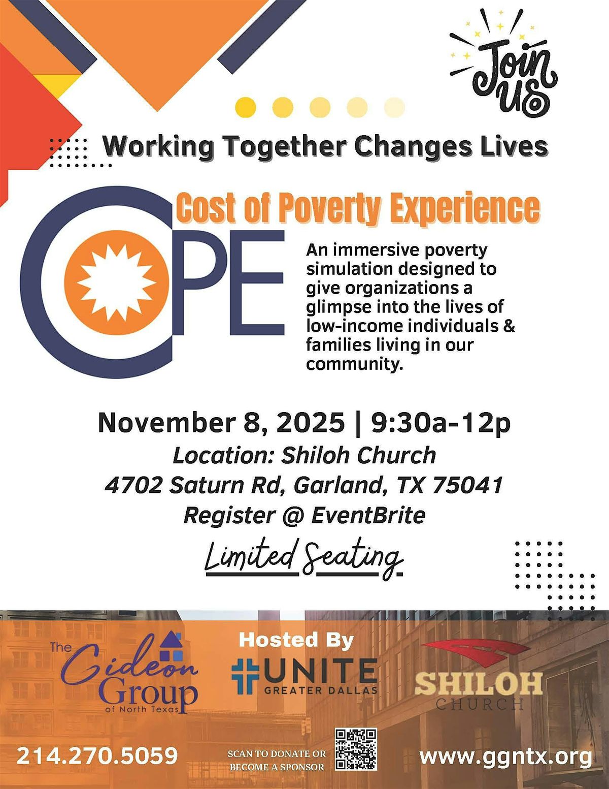 Cost of Poverty Experience: Working together Changes Lives