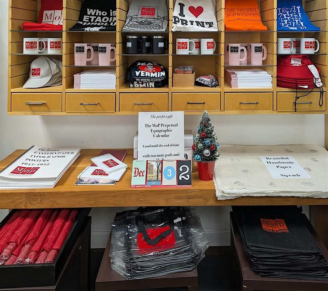 Sip, Shop & Print with the Museum of Printing