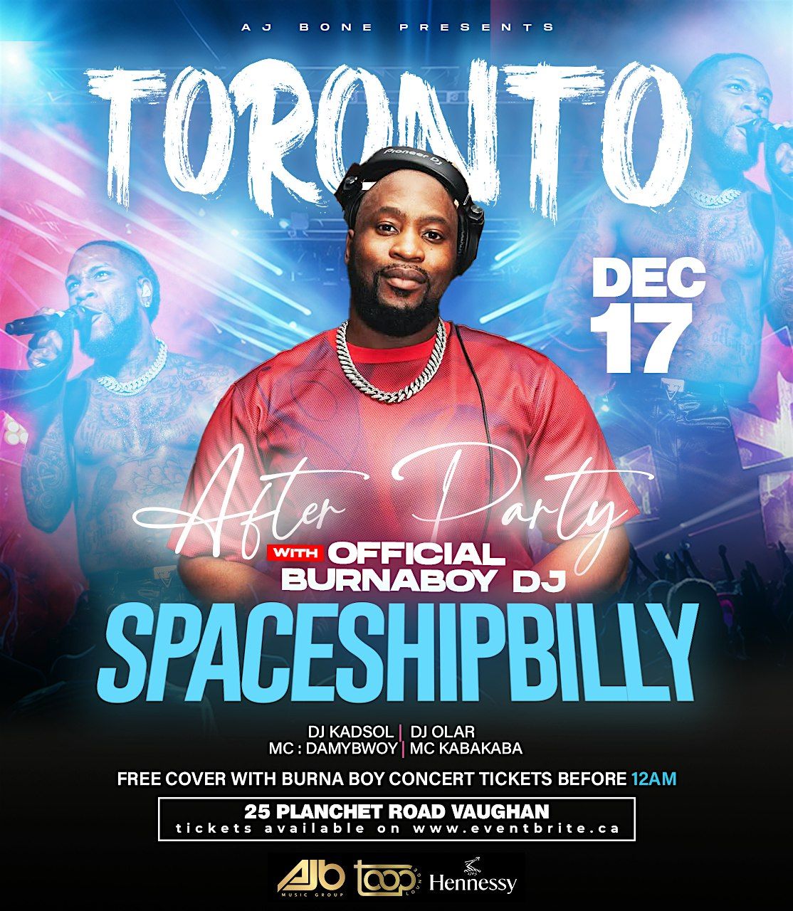 OFFICIAL BURNA BOY AFTER PARTY W\/ SPACESHIP BILLY in Toronto at Toop Lounge
