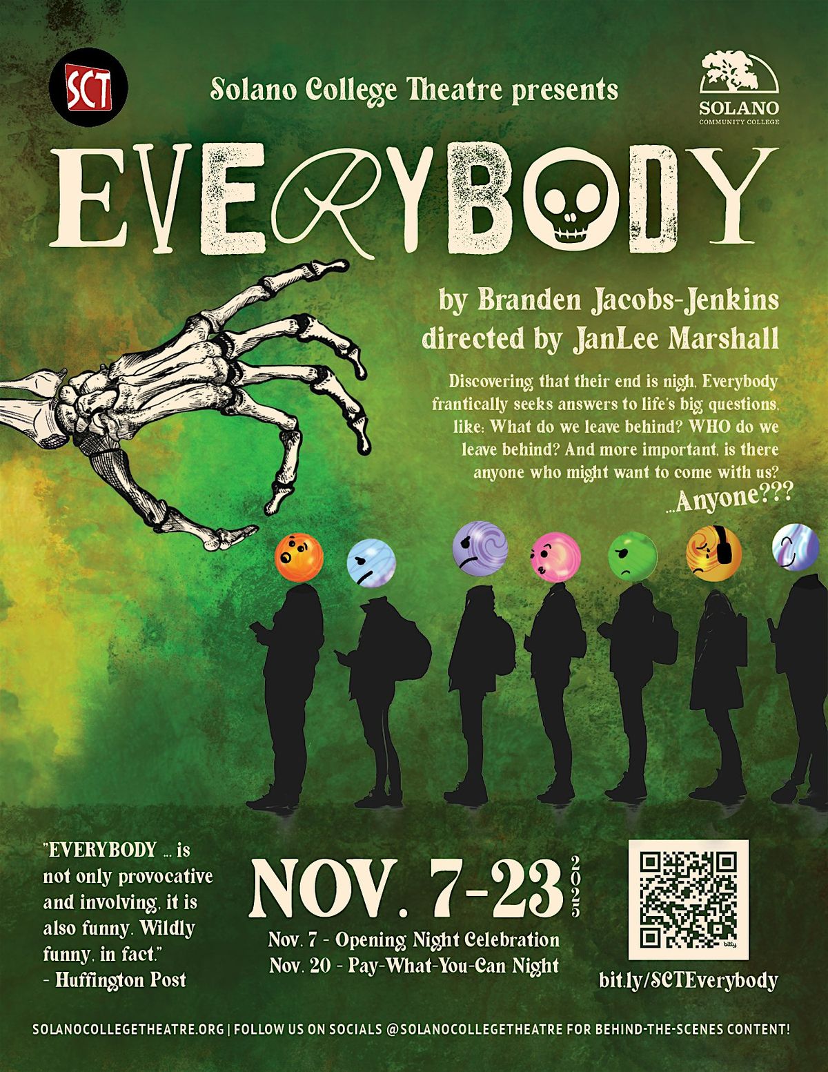 EVERYBODY, An Immersive Dramatic Comedy Presented by Solano College Theatre