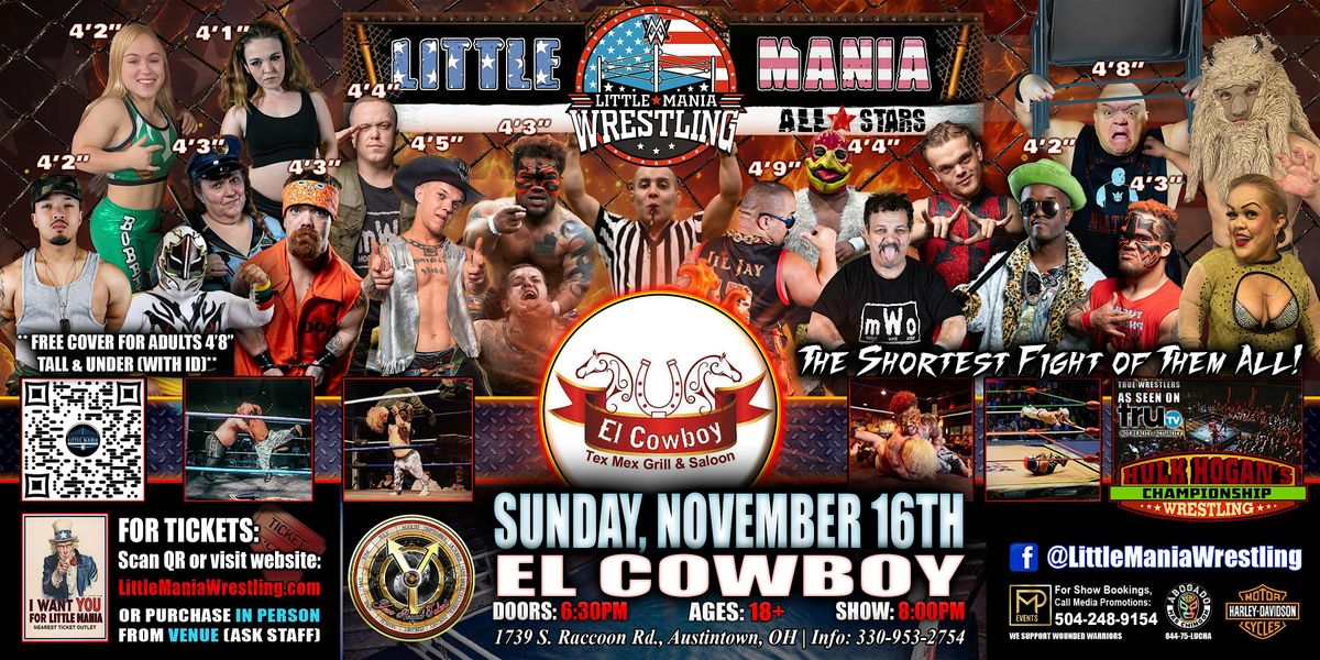 Austintown, OH - Little Mania Mini Wrestling @ El Cowboy