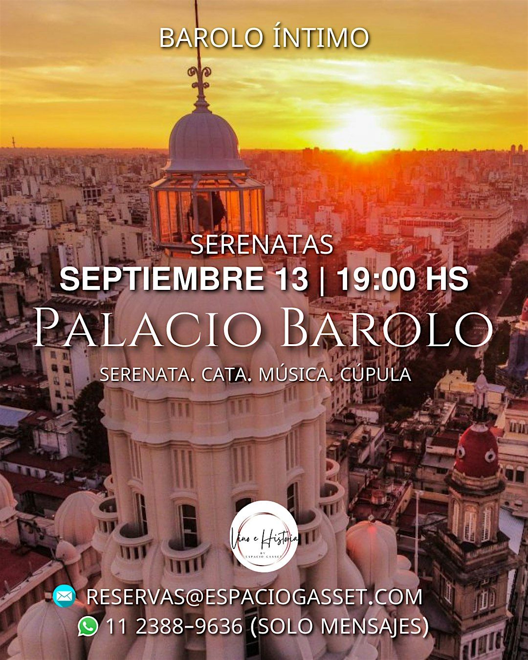 ESPECIAL BAROLO INTIMO: Cata, Vinos, M\u00fasico en vivo.