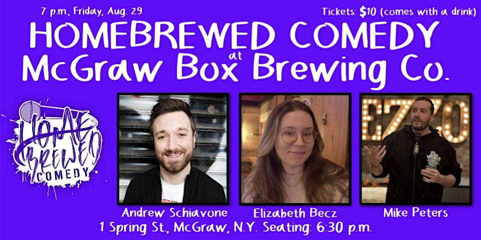 Homebrewed Comedy at McGraw Box Brewing Co.