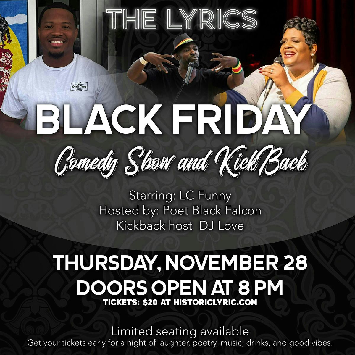Black Friday Comedy Show & Kickback