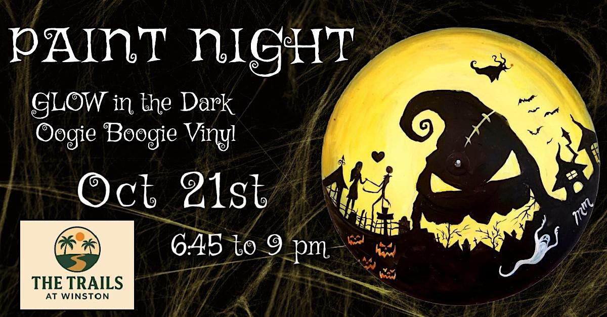 Glow in the Dark oogie Boogie Vinyl Paint Night