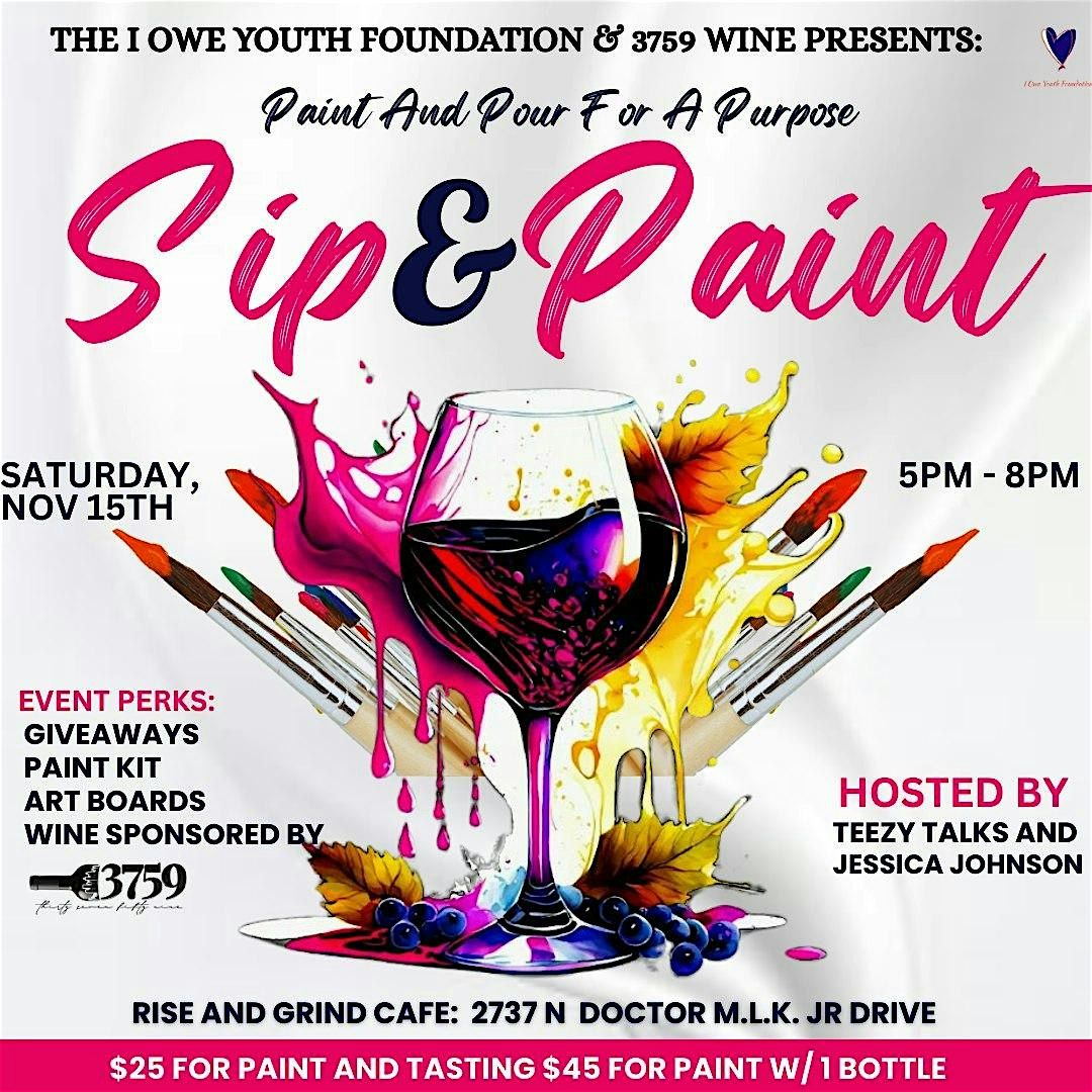 Paint and Pour for a Purpose: Sip & Paint