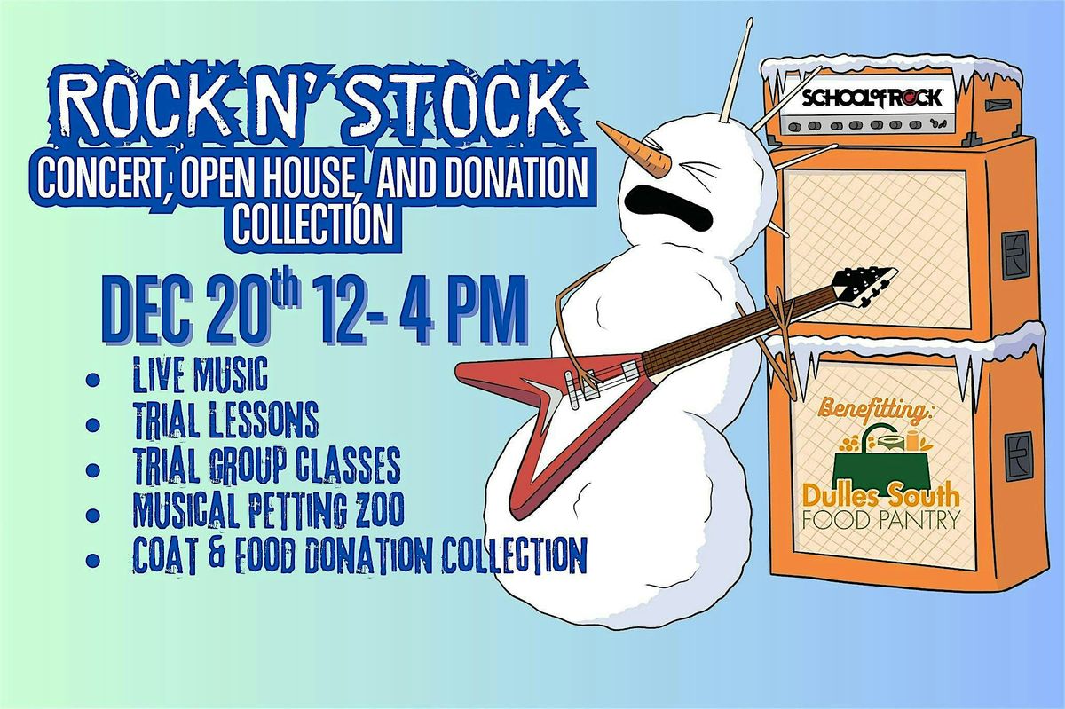 SOR Ashburn's Second Annual Rock n' Stock Food Drive and Concert!