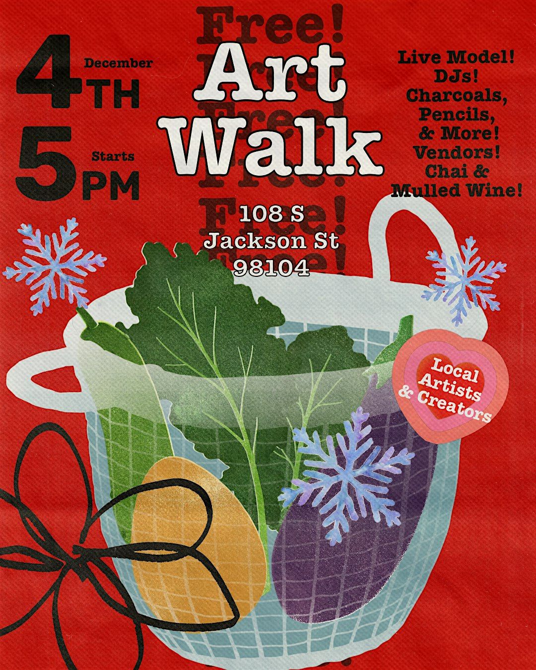 ART WALK! OPEN FIGURE CLASS & MARKET!