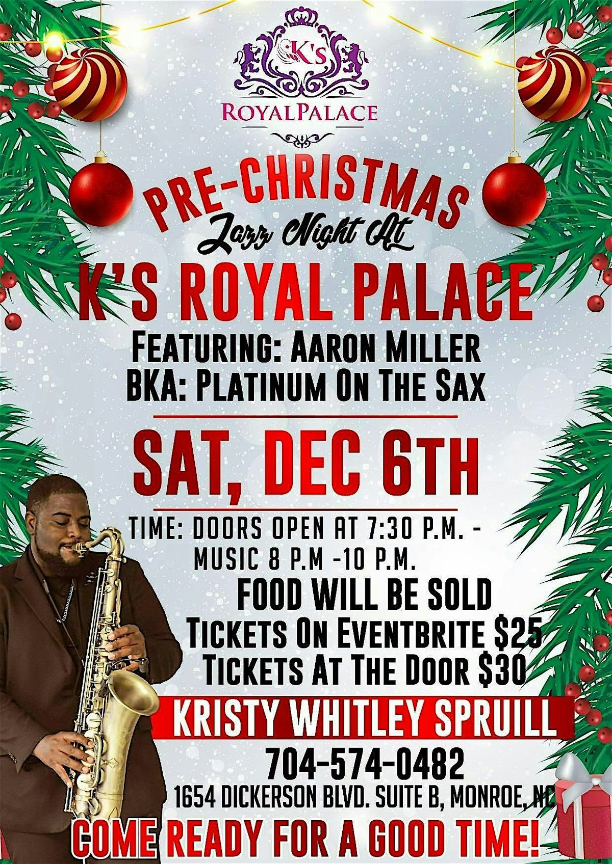 K\u2019s Royal Palace Event Venue Jazz Night