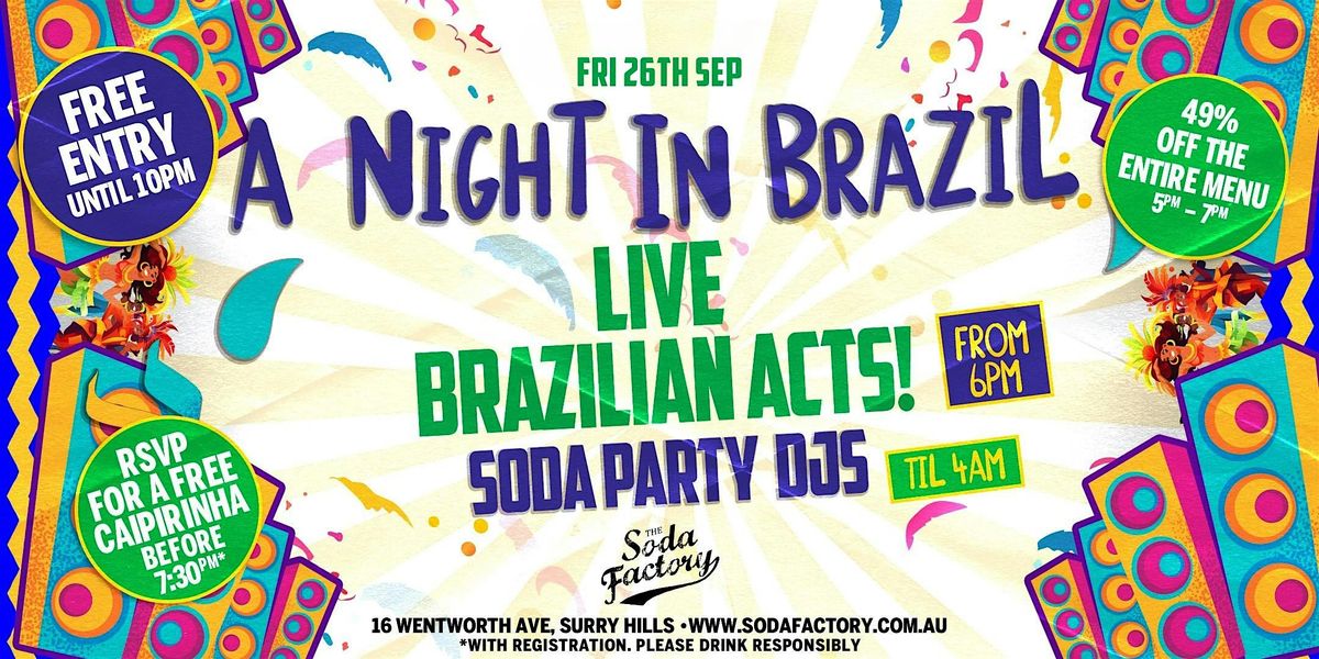 FREE DRINK - A Night In Brazil