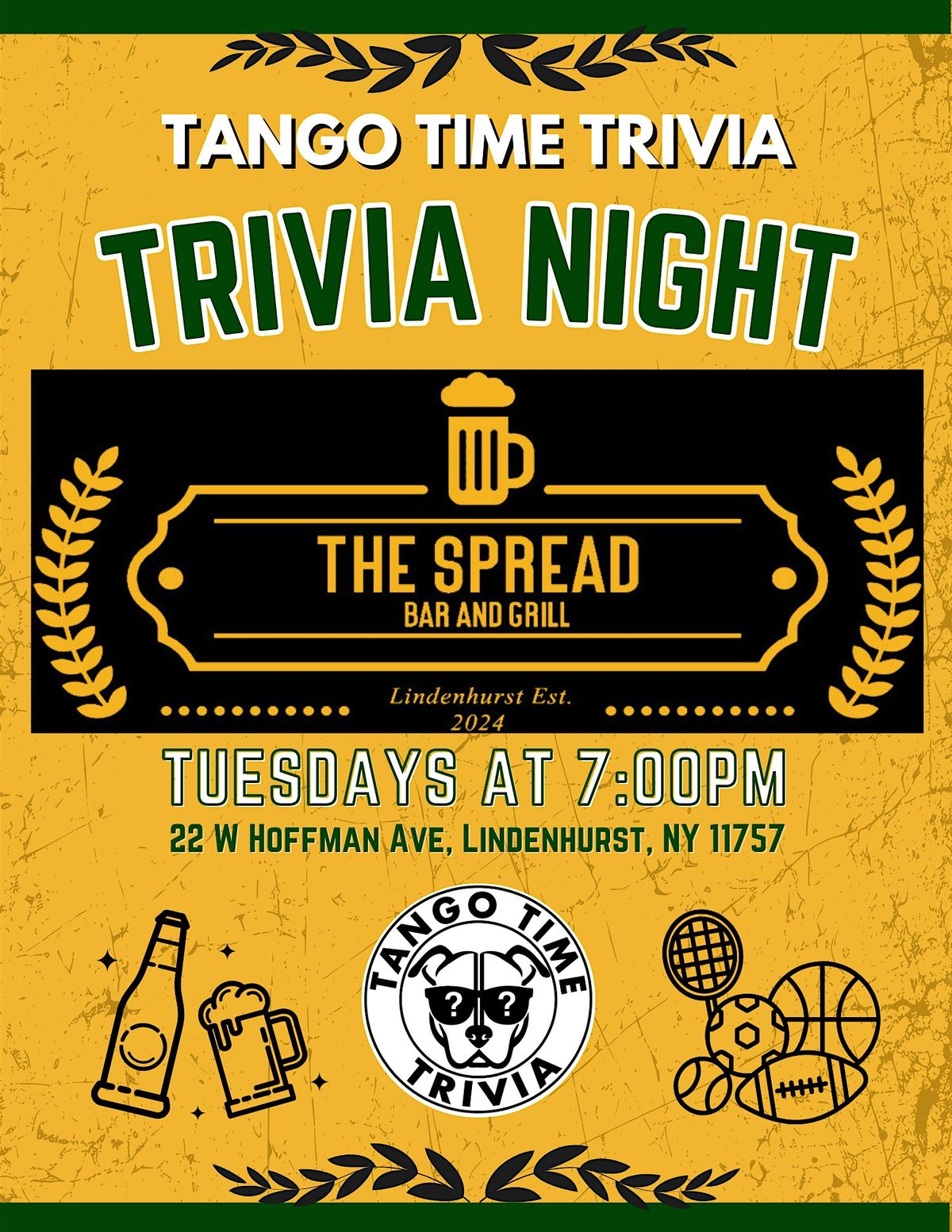 FREE Tuesday Trivia Show! The Spread in Lindenhurst