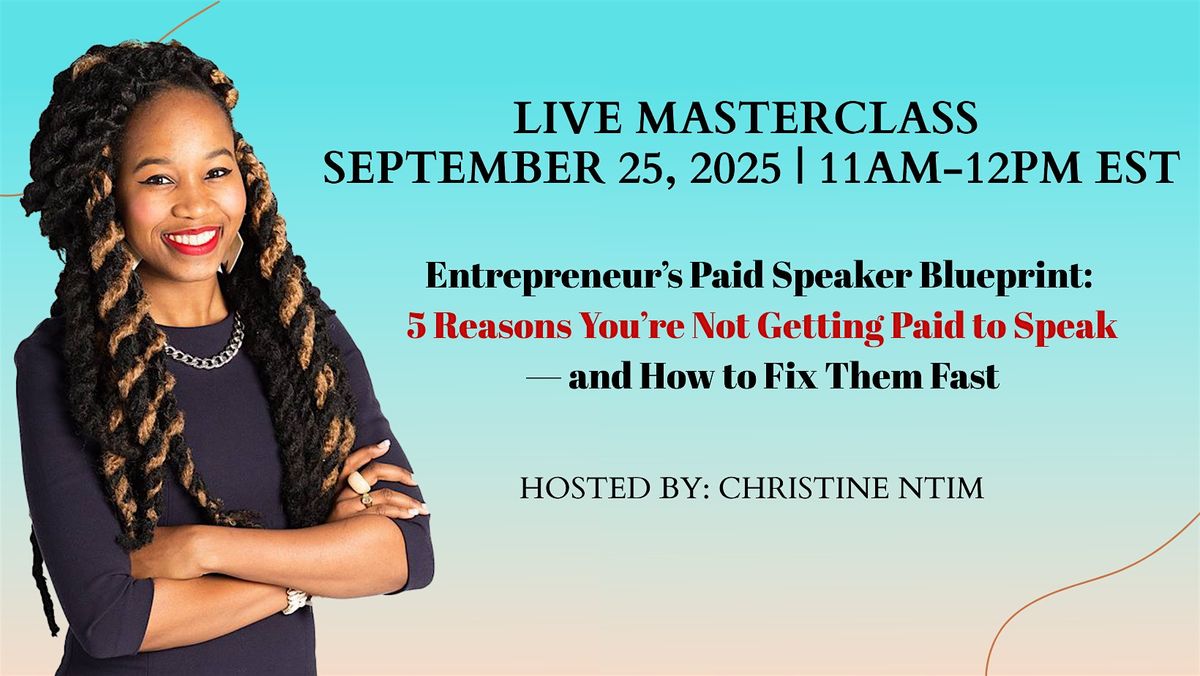 5 Reasons You\u2019re Not Getting Paid to Speak \u2014 and How to Fix Them Fast (DC)