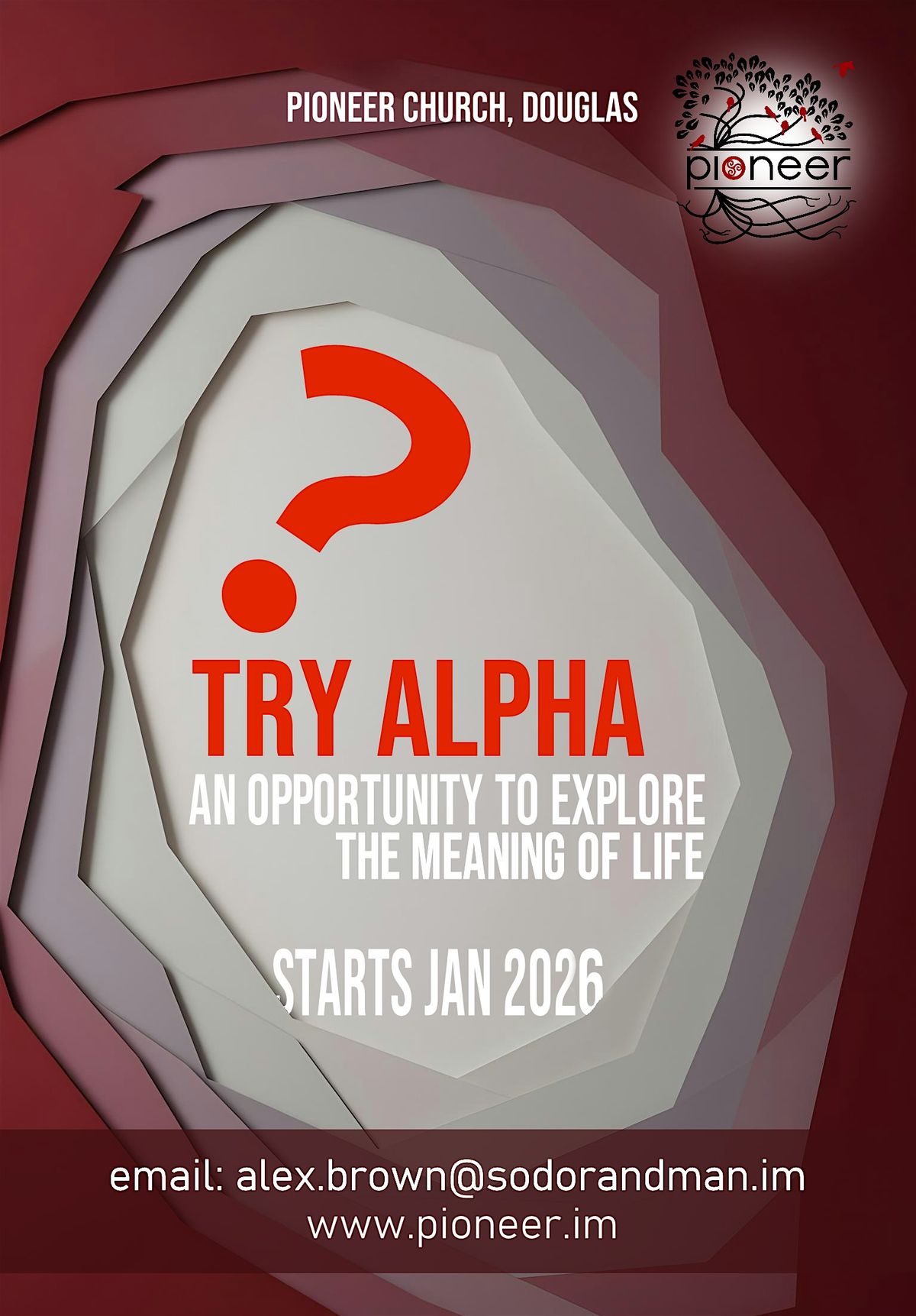 The ALPHA course (Pioneer Church & St. Ninian's)