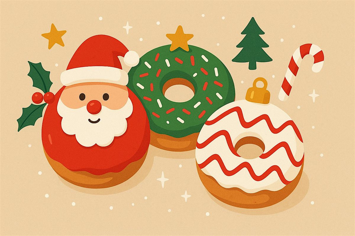 Christmas Mini Donut Decorating