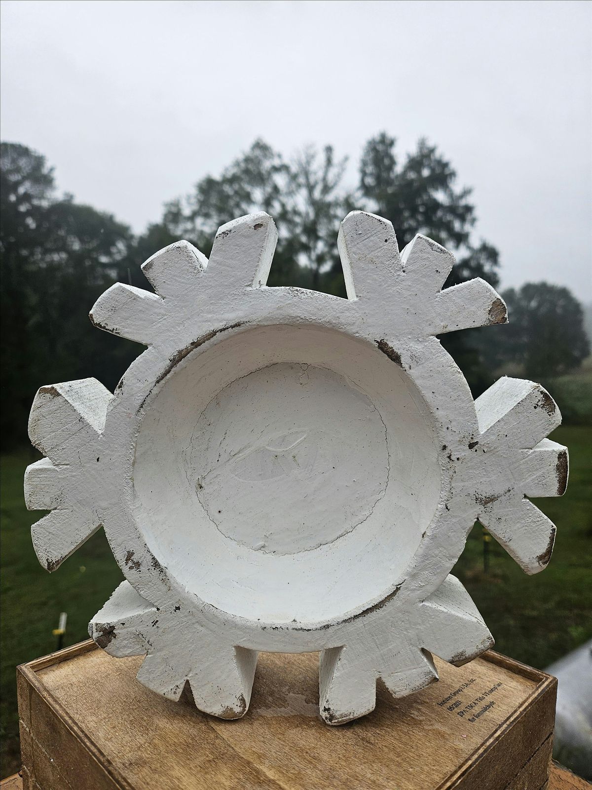 Snow Flake and Snowman Dough Bowl Candle Class