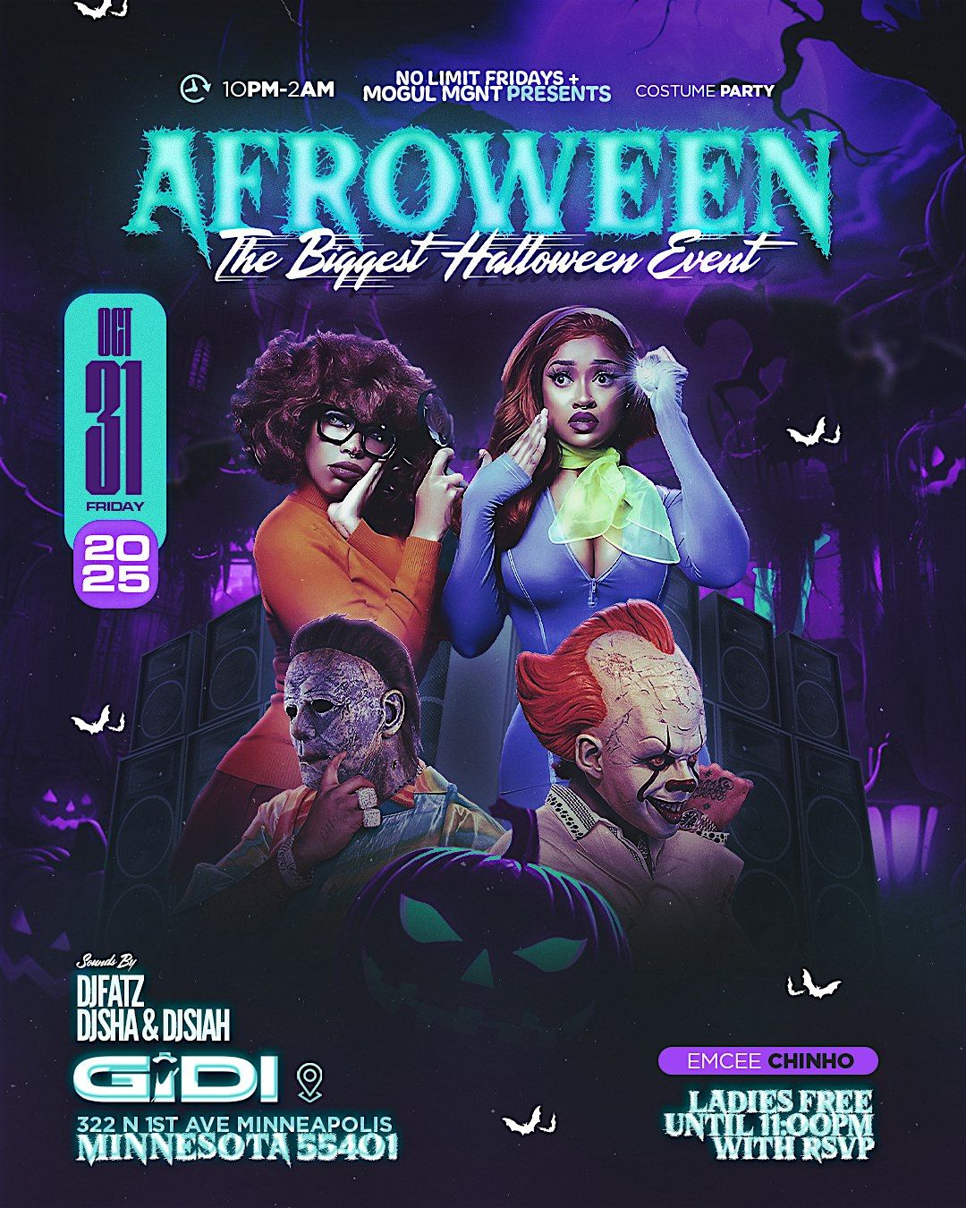 No Limit Fridays x Afroween - Afrobeats x Hip Hop X RnB