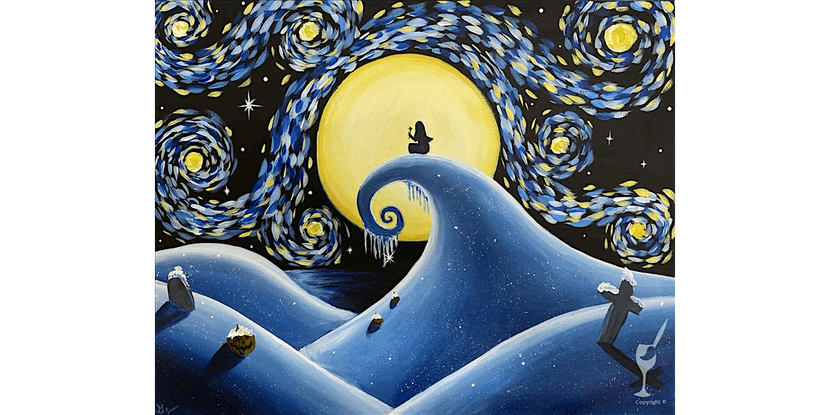 Van Gogh's Spooky Night - Paint and Sip in Houston | Classpop!\u2122