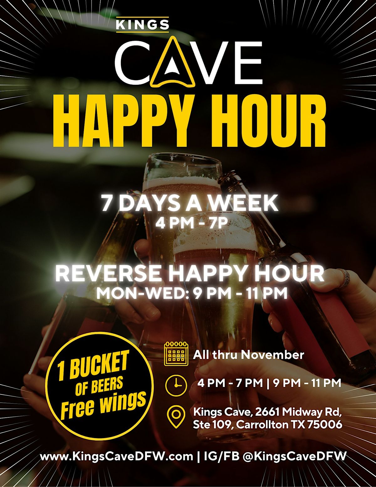 Reverse Happy Hour after the first Happy Hour