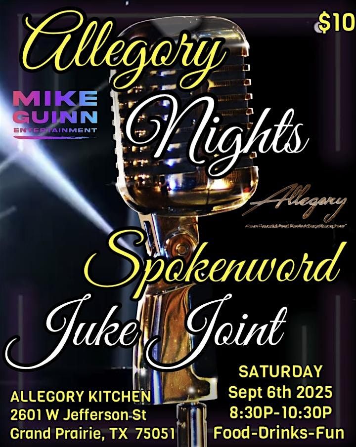 Allegory Nights: Spokenword Competition & Open Mic($)
