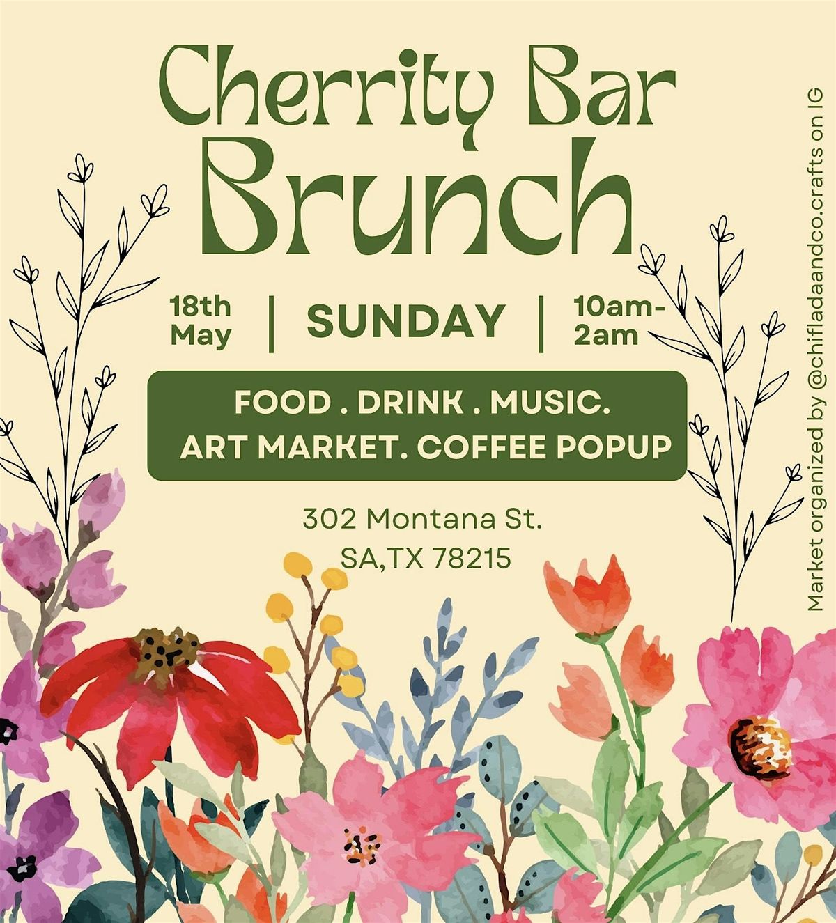 Cherrity Bar brunch Market