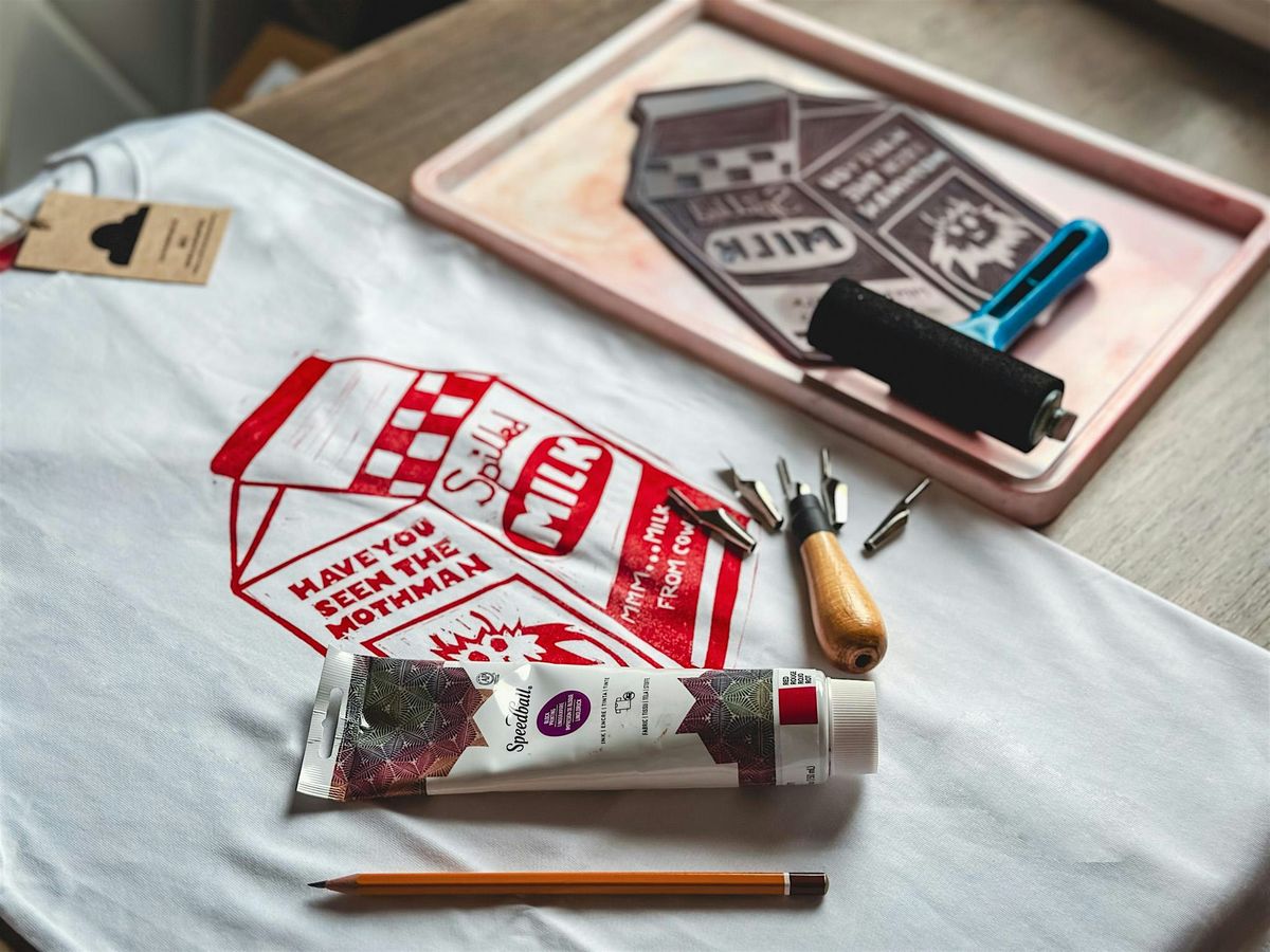 Print your own t-shirt Lino Workshop
