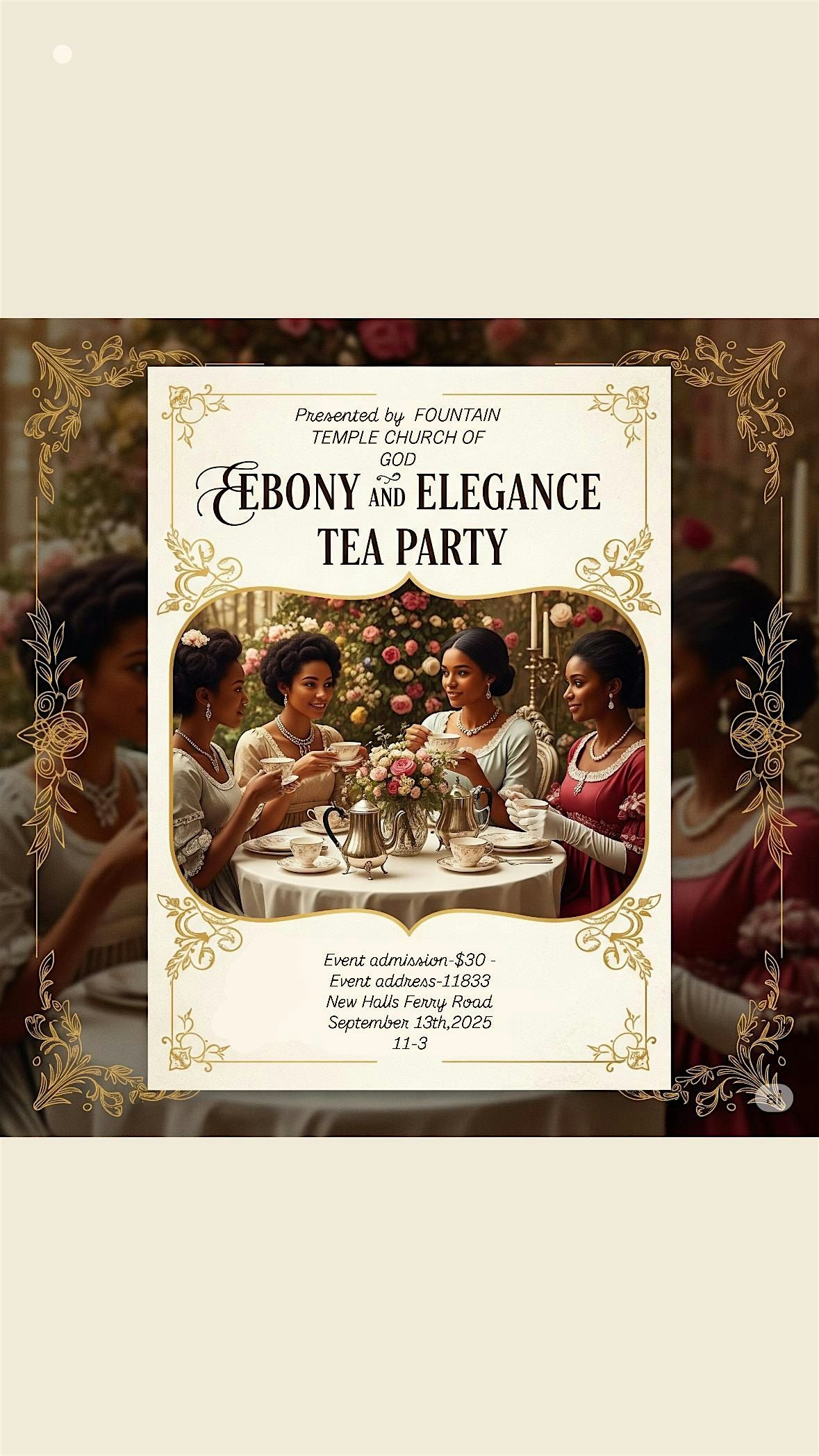 Fountain Temple Tea Pary