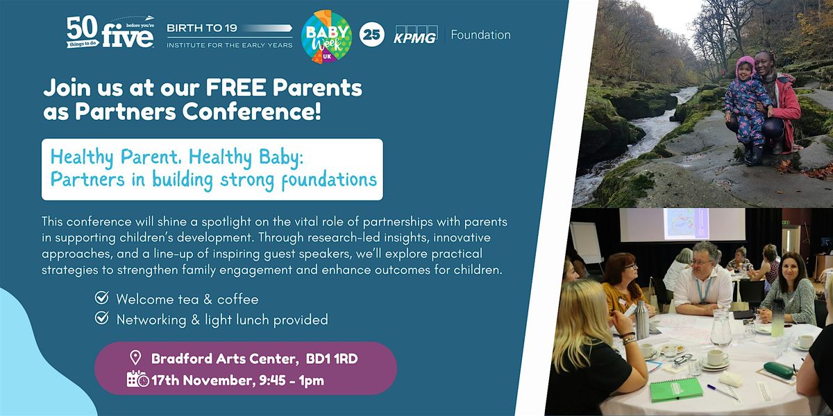 Healthy Parent, Healthy Baby: Partners in building strong foundations