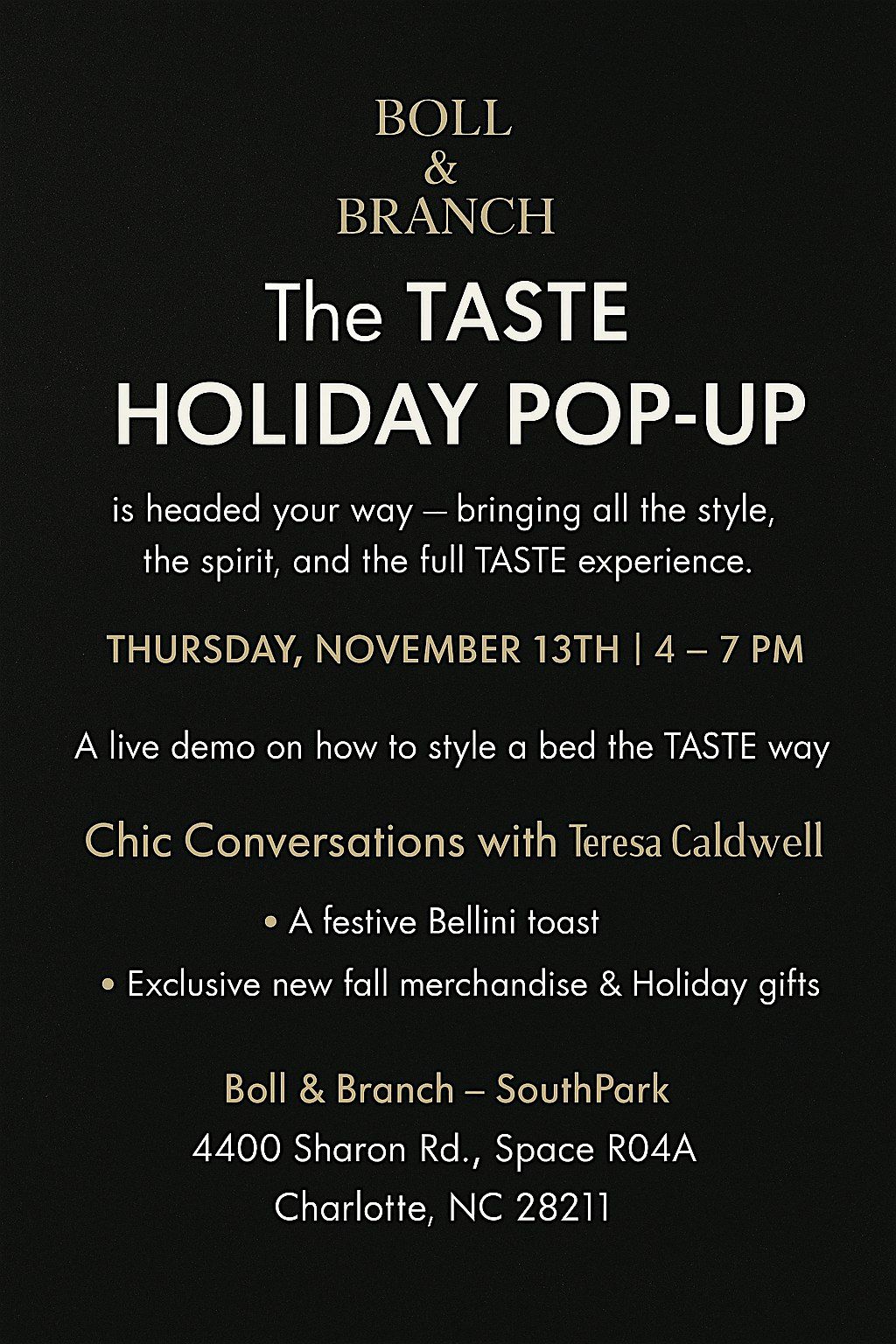The Taste Holiday POP-UP