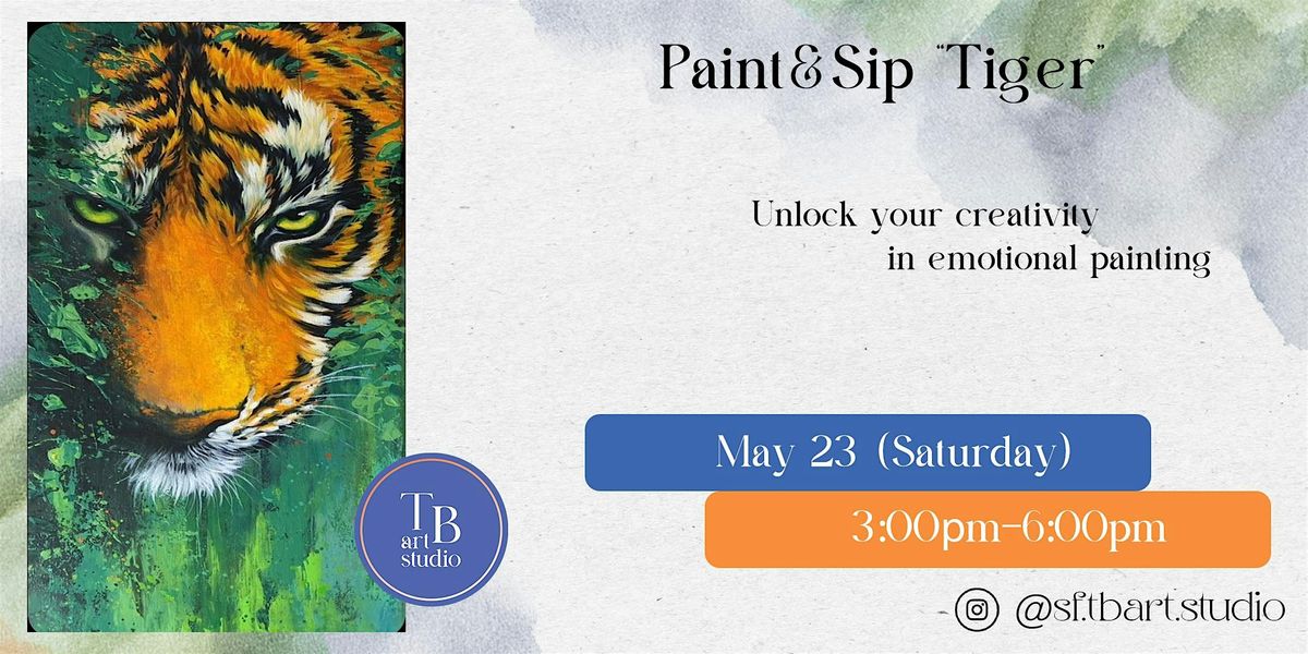 Acrylic Sip&Paint Workshop - Tiger