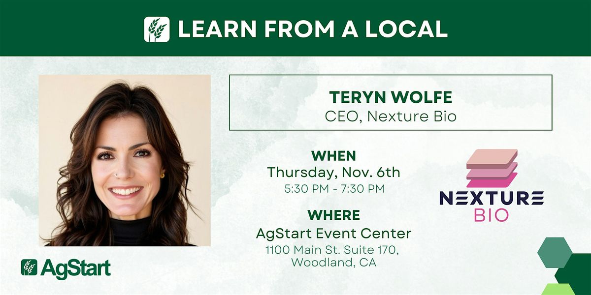 Learn from a Local:  Teryn Wolfe, CEO of Nexture Bio