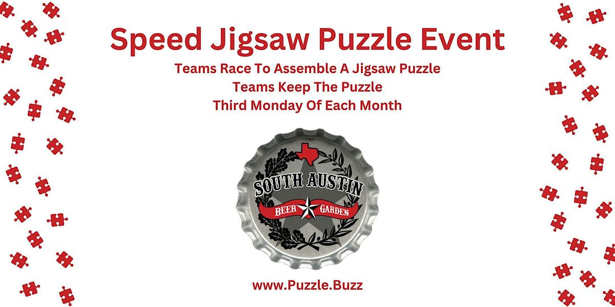 Speed Puzzling at South Austin Beer Garden in Austin, TX